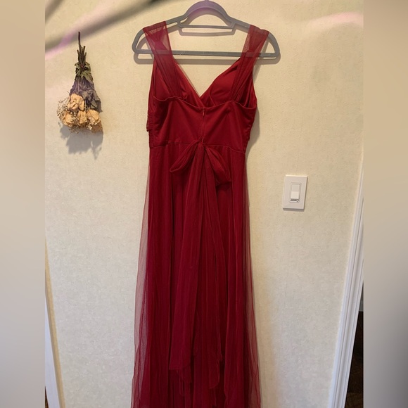 Maroon Evening Dress - Picture 1 of 4